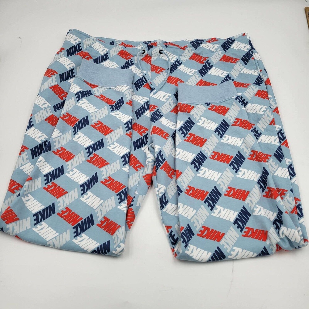 Nike All Over Print Women's 2XL Cotton Straight Leg Jogging Workout Sweatpants